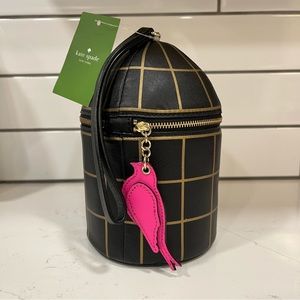 NWT Kate Spade Novelty Birdcage Handbag Clutch Purse Wristlet